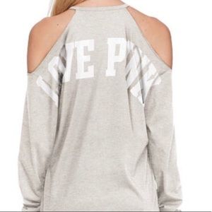 Vs Pink cold shoulder long sleeve